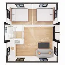 Two-bed junior staff room